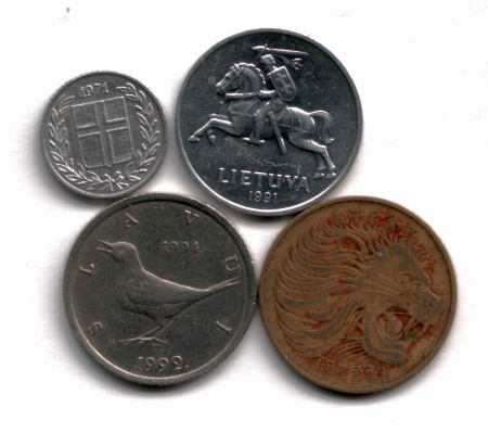 four coins obv